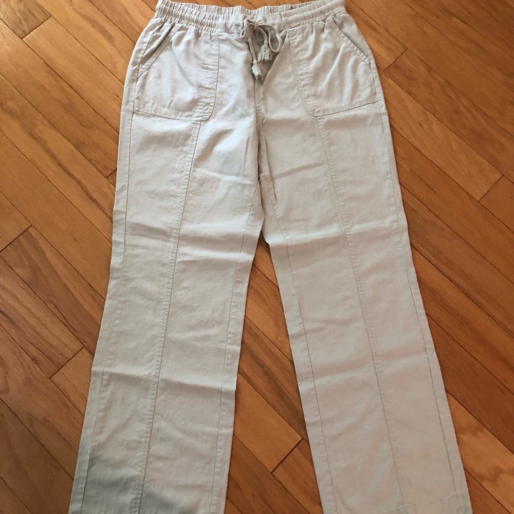 Linen Blend Pants Set of 2 - Picture 2 of 3